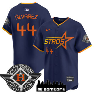 Men's Houston Astros #44 Yordan Alvarez Navy 2025 City Connect Limited Stitched Baseball Jersey