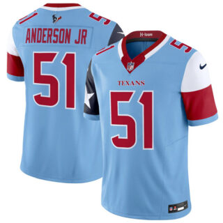 Men's Houston Texans #51 Will Anderson Jr. Blue 2024 F.U.S.E. V5 Limited Stitched Football Jersey