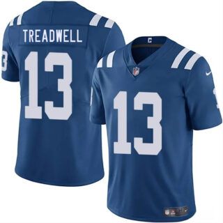 Men's Indianapolis Colts #13 Laquon Treadwell Blue 2025 Vapor Limited Stitched Football Jersey