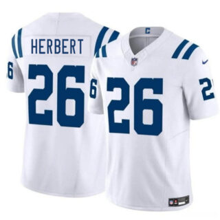 Men's Indianapolis Colts #26 Khalil Herbert White 2025 F.U.S.E. Vapor Limited Stitched Football Jersey