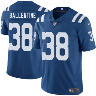 Men's Indianapolis Colts #38 Corey Ballentine Blue 2025 Vapor Limited Stitched Football Jersey