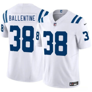 Men's Indianapolis Colts #38 Corey Ballentine White 2025 F.U.S.E. Vapor Limited Stitched Football Jersey