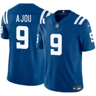 Men's Indianapolis Colts #9 Ajou Ajou Blue 2025 F.U.S.E. Vapor Limited Stitched Football Jersey