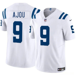 Men's Indianapolis Colts #9 Ajou Ajou White 2025 F.U.S.E. Vapor Limited Stitched Football Jersey