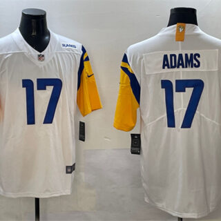Men's Los Angeles Rams #17 Davante Adams White 2024 Vapor Untouchable Stitched Football Jersey