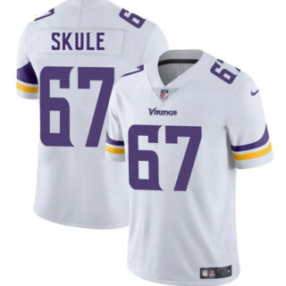 Men's Minnesota Vikings #67 Justin Skule White 2025 Vapor Untouchable Limited Stitched Jersey