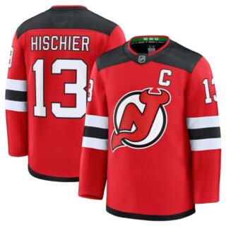 Men's New Jersey Devils Active Player Custom Red 2024-25 Home Stitched Hockey Jersey