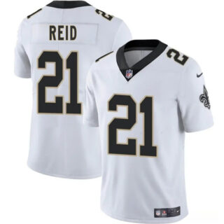 Men's New Orleans Saints #21 Justin Reid White 2025 Vapor Limited Stitched Football Jersey