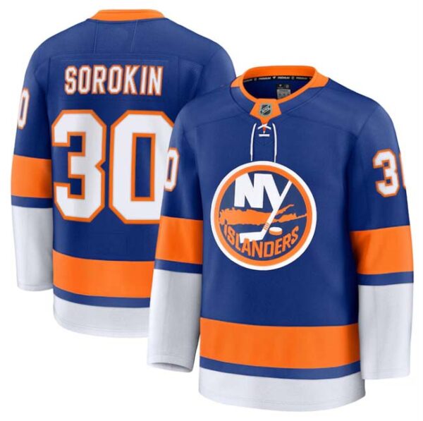Men's New York Islanders Active Player Custom Royal 2024-25 Home Stitched Hockey Jersey
