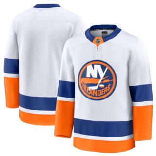 Men's New York Islanders Blank White 2024-25 Away Stitched Hockey Jersey