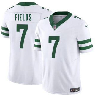 Men's New York Jets #7 Justin Fields White 2025 F.U.S.E. Vapor Untouchable Limited Stitched Jersey