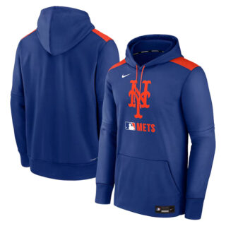 Men's New York Mets Royal Collection Performance Pullover Hoodie
