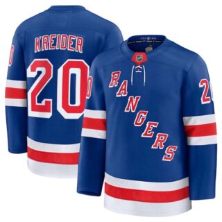 Men's New York Rangers #20 Chris Kreider Royal 2024-25 Home Stitched Jersey
