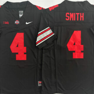 Men's Ohio State Buckeyes #4 Jeremiah Smith Black 2025 F.U.S.E. Limited Stitched Jersey