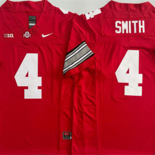 Men's Ohio State Buckeyes #4 Jeremiah Smith Red 2025 F.U.S.E. Limited Stitched Jersey