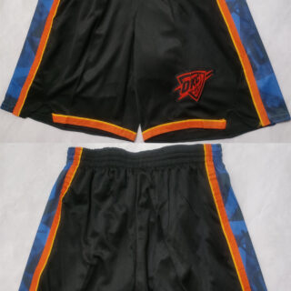 Men's Oklahoma City Thunder Black Shorts (Run Small)