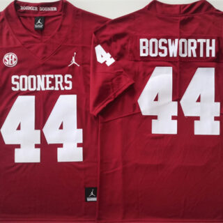 Men's Oklahoma Sooners #44 Brian Bosworth Red Stitched Jersey