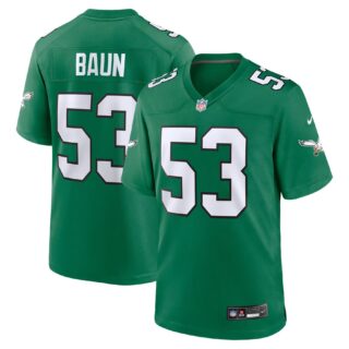 Men's Philadelphia Eagles #53 Zack Baun Kelly Green Vapor Limited Jersey