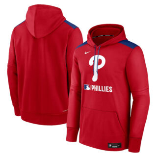 Men's Philadelphia Phillies Red Collection Performance Pullover Hoodie