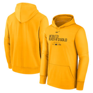 Men's Pittsburgh Pirates Gold Collection City Connect Practice Performance Pullover Hoodie