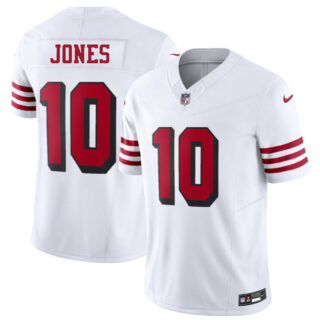 Men's San Francisco 49ers #10 Mac Jones New White 2025 F.U.S.E. Vapor Untouchable Limited Stitched Football Jersey