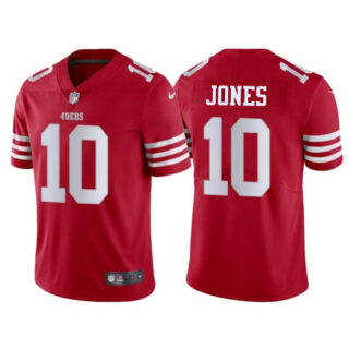 Men's San Francisco 49ers #10 Mac Jones Red 2025 Vapor Untouchable Limited Stitched Football Jersey