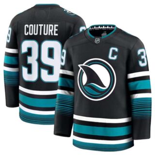 Men's San Jose Sharks Active Player Custom Black 2024-25 Alternate Stitched Hockey Jersey