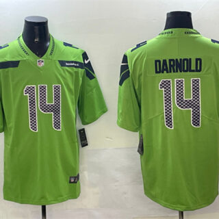 Men's Seattle Seahawks #14 Sam Darnold Green 2025 Vapor Limited Stitched Football Jersey