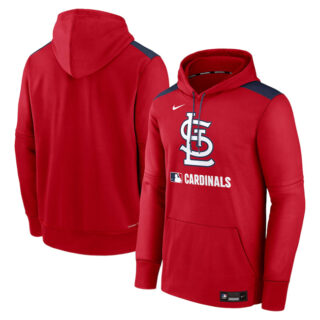 Men's St. Louis Cardinals Red Collection Performance Pullover Hoodie