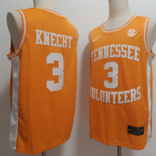Men's Tennessee Volunteers #3 Dalton Knecht Orange Stitched Jersey