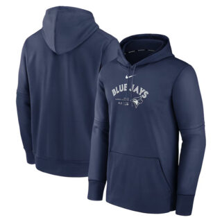 Men's Toronto Blue Jays Navy Collection Pre Game Therma Hoodie