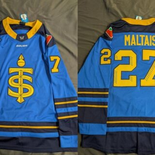 Men's Toronto Sceptres Custom Blue Stitched Hockey Jersey