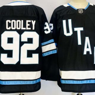 Men's Utah Hockey Club #92 Logan Cooley Navy 2024-25 Stitched Jersey