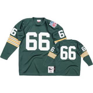 Men's #66 Ray Nitschke Green Green Bay Packers 1969 Authentic Jersey