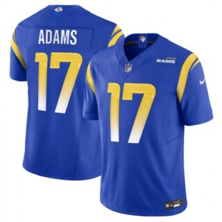 Men's Los Angeles Rams #17 Davante Adams Blue 2024 F.U.S.E. Vapor Untouchable Limited Football Stitched Jersey
