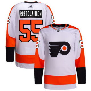 Philadelphia Flyers #55 Rasmus Ristolainen White Away Authentic Pro Jersey