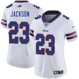 Women's Buffalo Bills #23 Dane Jackson White Vapor Stitched Football Jersey(Run Small)