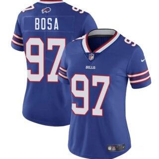 Women's Buffalo Bills #97 Joey Bosa Royal Vapor Stitched Football Jersey(Run Small)