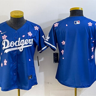 Youth Los Angeles Dodgers Blank Royal 2025 Tokyo Series Limited Stitched Baseball Jersey