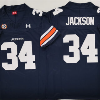 Men's Auburn Tigers #34 Bo Jackson Navy 2024 F.U.S.E. Limited Stitched Jersey