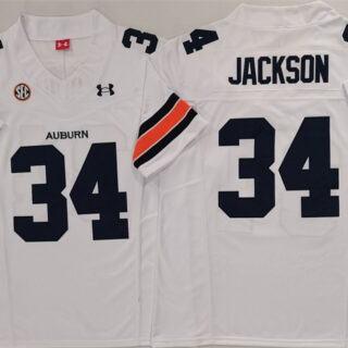 Men's Auburn Tigers #34 Bo Jackson White 2024 F.U.S.E. Limited Stitched Jersey