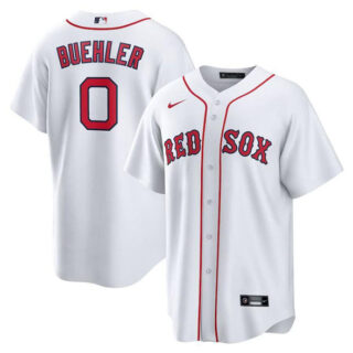 Men's Boston Red Sox #0 Walker Buehler White 2025 Cool Base Stitched Baseball Jersey