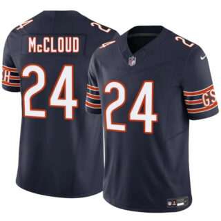 Men's Chicago Bears #24 Nick McCloud Navy 2025 F.U.S.E. Vapor Untouchable Limited Stitched Football Jersey