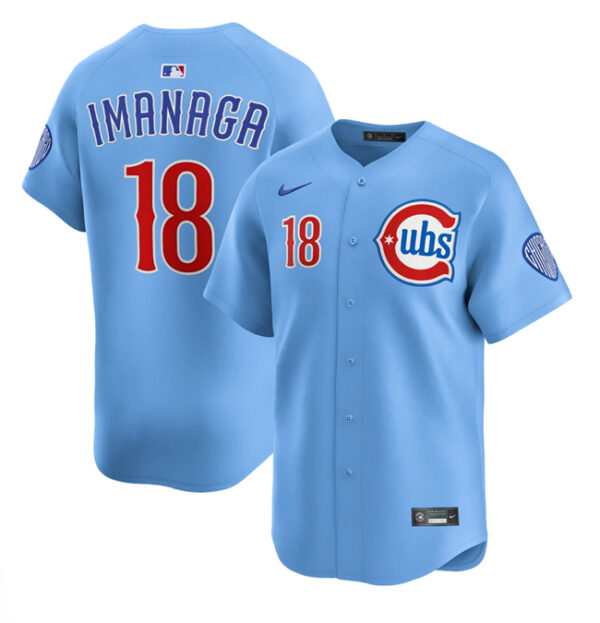 Youth Chicago Cubs #18 Shota Imanaga Blue 2024 25 2nd Alternate Limited Stitched Baseball Jersey