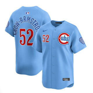 Youth Chicago Cubs #52 Pete Crow-Armstrong 2024 25 Blue 2nd Alternate Limited Stitched Baseball Jersey