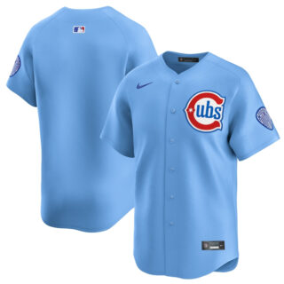 Youth Chicago Cubs Blank Blue 2024 25 2nd Alternate Limited Stitched Baseball Jersey