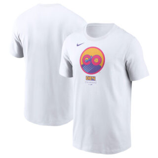 Men's Colorado Rockies White 2025 City Connect Logo T-Shirt