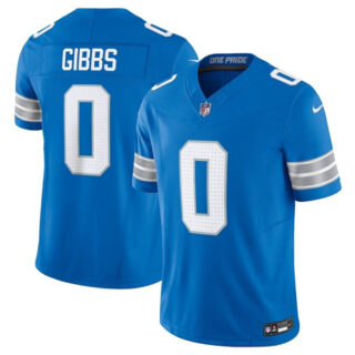 Youth Detroit Lions #0 Jahymr Gibbs Blue 2025 F.U.S.E. Vapor Limited Stitched Jersey