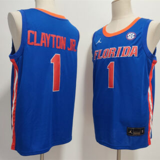 Men's Florida Gators #1 Walter Clayton Jr. Royal Stitched Basketball Jersey