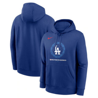 Men's Los Angeles Dodgers Royal 2025 Tokyo Series Pullover Hoodiea